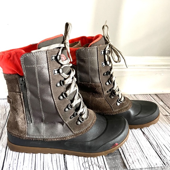 THE NORTH FACE Heat Seeker Leather 200 Gram Insulated Waterproof Winter Boots 8 - Picture 9 of 15